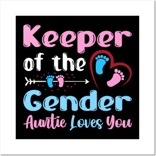 Gender Reveal Baby Announcement Tee Keeper Of The Gender Posters and Art